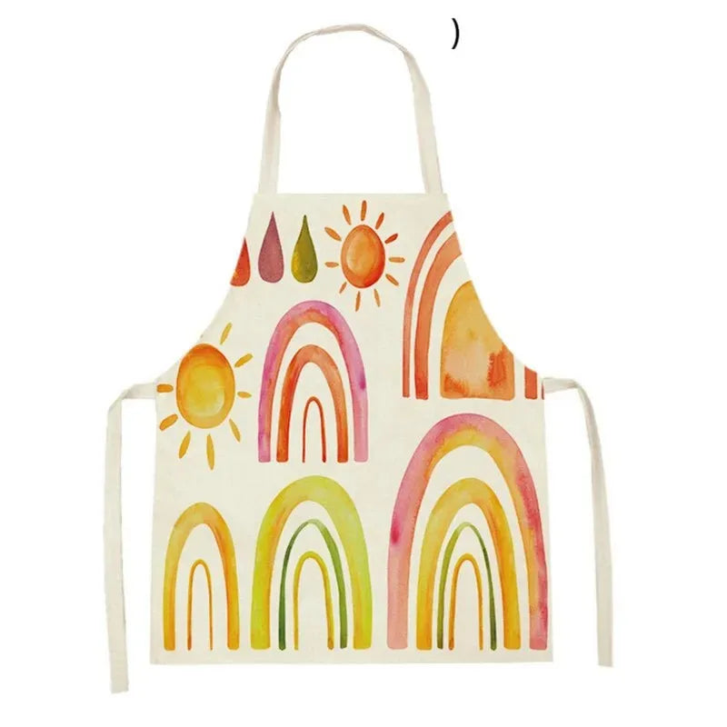 Kids Cotton-Linen Cooking Apron – Adjustable Toddler Chef Apron for Kitchen, Arts & Crafts - Jordilair