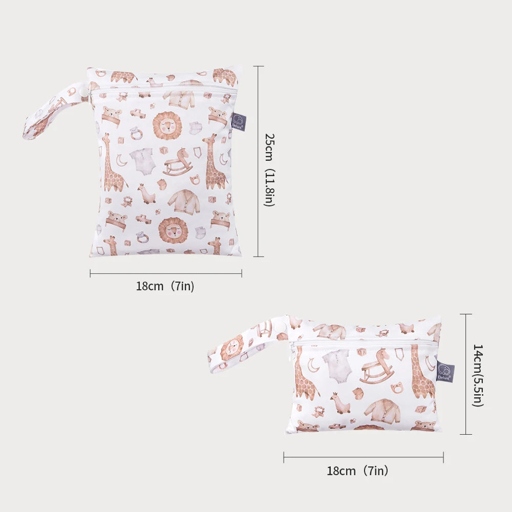 Waterproof Wet Bag 2-Pack for Baby & Kids – Nappies & Wet Clothes - Jordilair