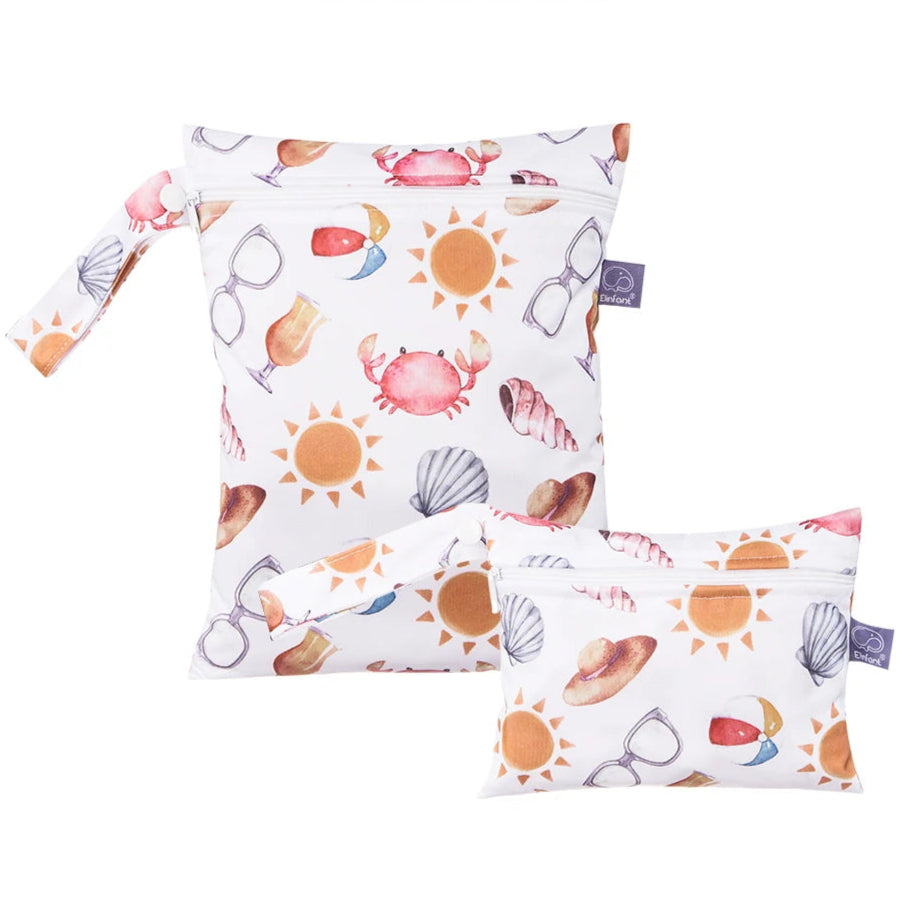 Waterproof Wet Bag 2-Pack for Baby & Kids – Nappies & Wet Clothes - Jordilair