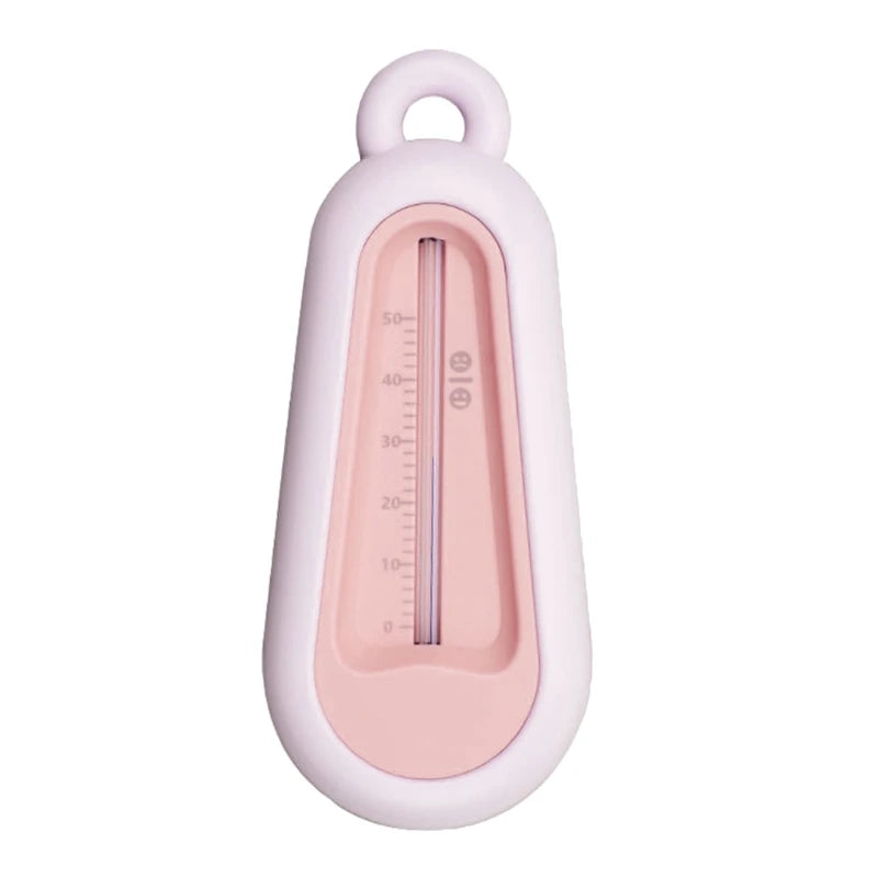 Pink simple modern baby bath Celsius thermometer