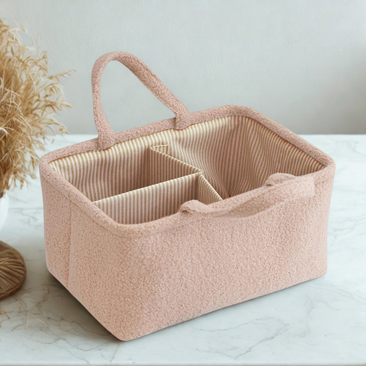 Portable Nappy & Diaper Caddy Organizer – Nursery Storage & On-the-Go Essential - Jordilair
