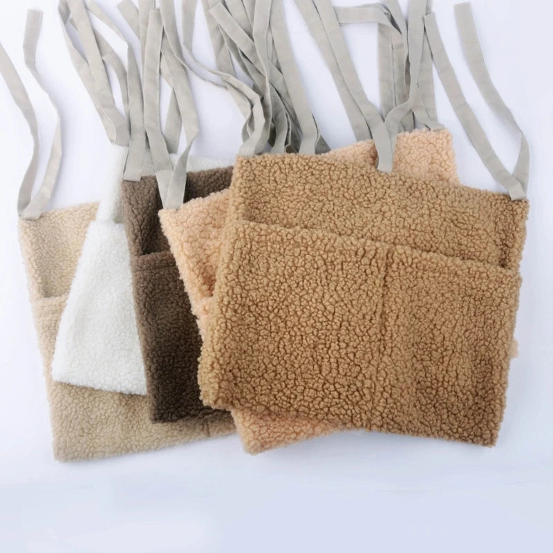 Hanging Bouclé Storage Pocket – Crib, Dresser & Wall Organizer - Jordilair