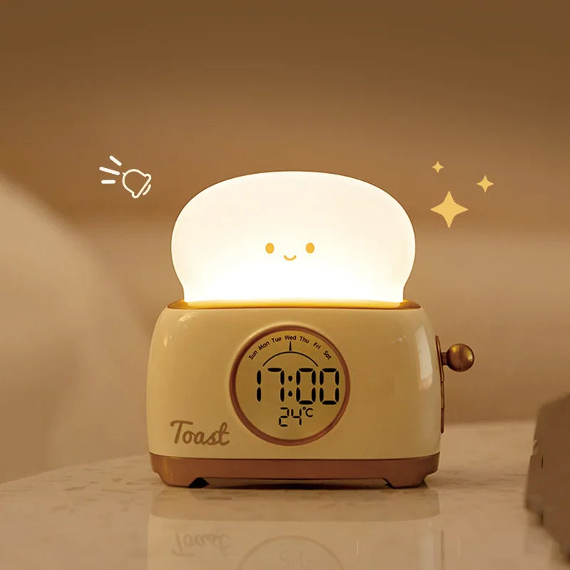 Toaster Kids Alarm Clock – Sleep Trainer, Night Light & Timer - Jordilair