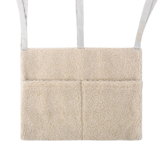 Hanging Bouclé Storage Pocket – Crib, Dresser & Wall Organizer - Jordilair