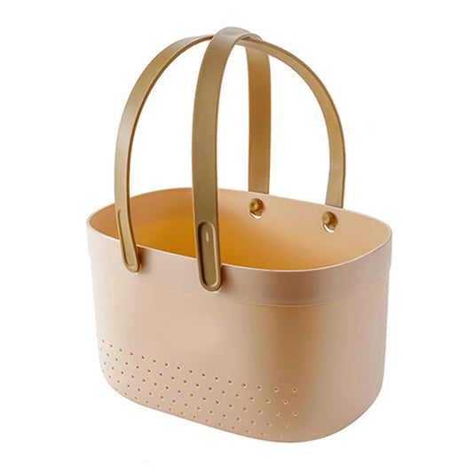 Modern bath toy storage basket pink