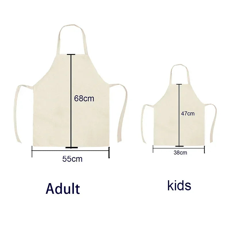 Kids Cotton-Linen Cooking Apron – Adjustable Toddler Chef Apron for Kitchen, Arts & Crafts - Jordilair