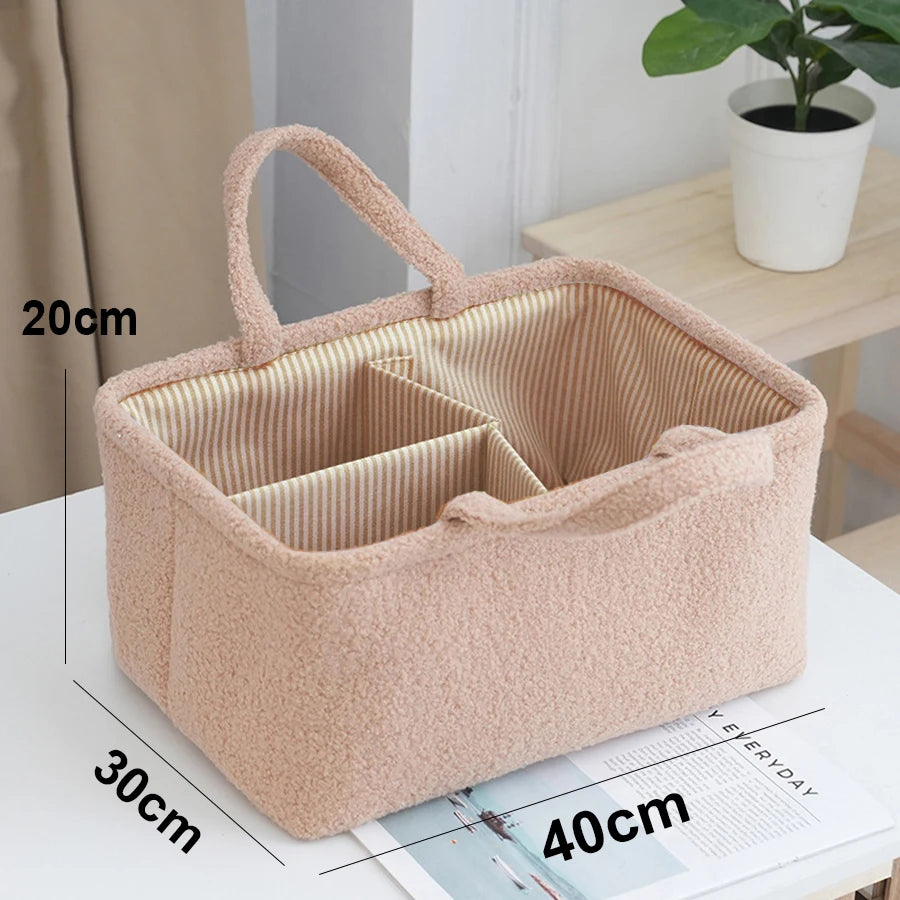 Portable Nappy & Diaper Caddy Organizer – Nursery Storage & On-the-Go Essential - Jordilair