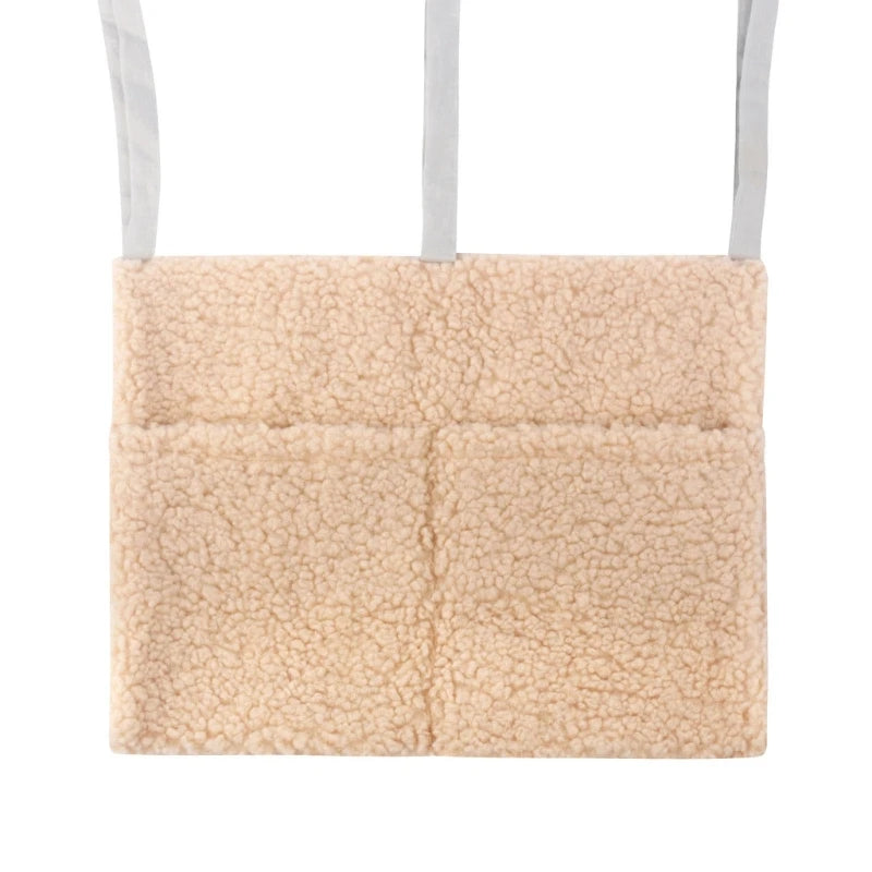 Hanging Bouclé Storage Pocket – Crib, Dresser & Wall Organizer - Jordilair
